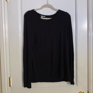 Halogen Black Long Sleeve T-Shirt
